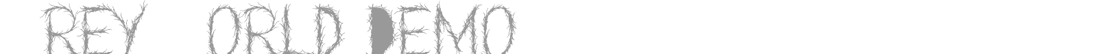 Grey World font preview